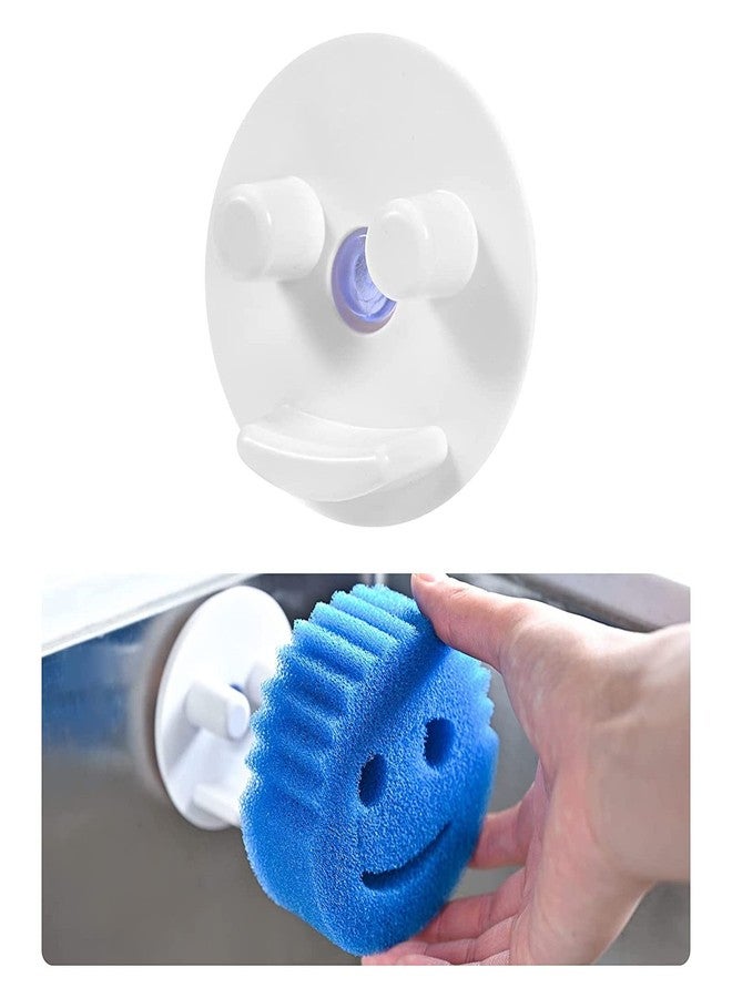 YPBEW Smiling Face Sponge Holder Suction Cup Installation Holding Smile Sponges Organizer for Bathroom Kitchen Silk Accessory Suction Cup Sponge Holder for Kitchen Sink - Image 3